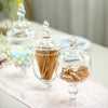 Set of 3 | Clear Glass Apothecary Party Favor Candy Jars With Snap On Lids