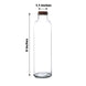 12 Pack | 16oz Clear Round Glass Bottles With Cork Stoppers, Refillable Glass Storage Jars - 9inch
