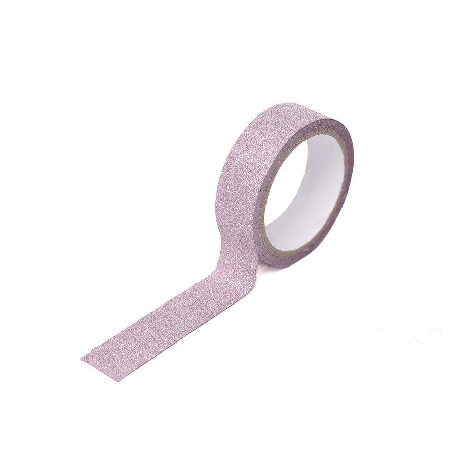5 Pack | 0.5inch x 5 Yards Pink Washi DIY Craft Glitter Tape