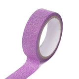 5 Pack | 0.5inch x 5 Yards Purple Washi DIY Craft Glitter Tape#whtbkgd