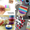 5 Pack | 0.5inchx5 Yards Burgundy Washi DIY Craft Glitter Tape