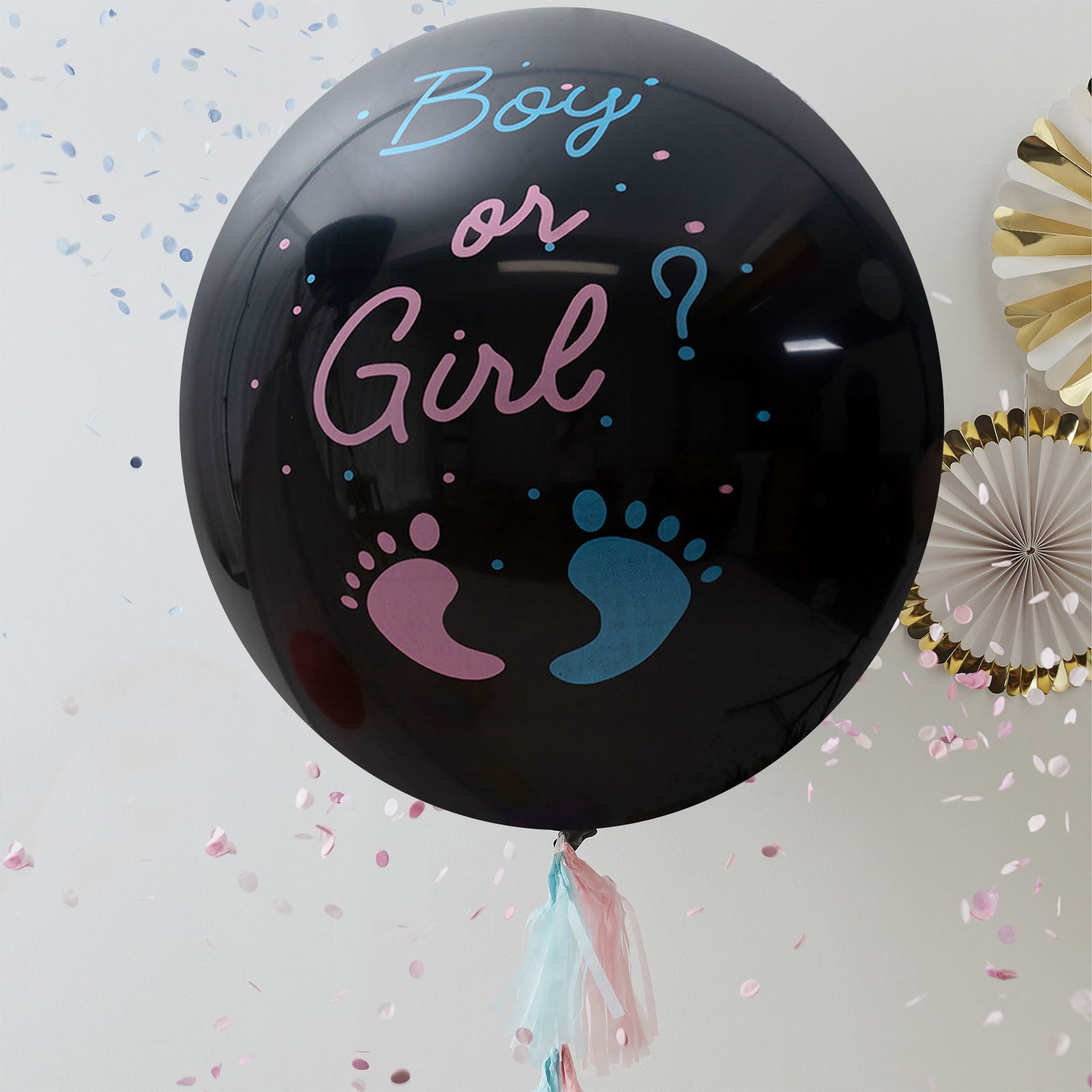 Girl Gender Reveal Balloon with Confetti 24in