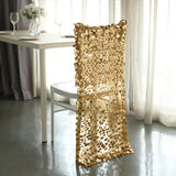 Gold Big Payette Sequin Chiavari Chair Slipcover
