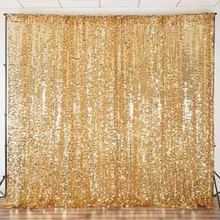 Add a Touch of Opulence with the Gold Sequin Backdrop