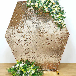 Create a Memorable Event with the Sparkly Hexagon Backdrop