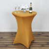 Cocktail Spandex Table Cover - Gold