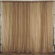 2 Pack | Gold Fire Retardant Sheer Organza Premium Curtain Panel Backdrops With Rod Pockets - 10ft