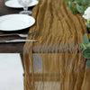 10ft Gold Gauze Cheesecloth Boho Table Runner