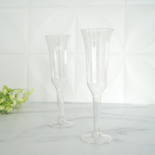 Add Sparkle to Your Event with Gold Glitter Champagne Flutes