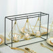 3 Pack | 8inch Gold Hanging Geometric Tealight Candle Holders with 10inch Tall Black Iron Stand