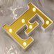 6 Gold 3D Marquee Letters | Warm White 6 LED Light Up Letters | E