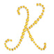 1.5inch Gold Rhinestone Monogram Letter Jewel Sticker Self Adhesive DIY Diamond Decor - K#whtbkgd