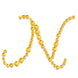 1.5inch Gold Rhinestone Monogram Letter Jewel Sticker Self Adhesive DIY Diamond Decor - N#whtbkgd