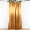 8ftx10ft Gold Satin Formal Event Backdrop Drape, Window Curtain Panel