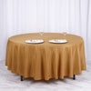 108inch Gold Polyester Round Tablecloth