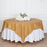 Add Elegance to Your Event with the Gold Polyester Table Overlay