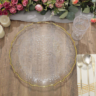 Enhance Your Table with Elegant Gold Sunflower Charger Plates