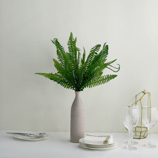 Create Stunning Event Decor with our Green Artificial Boston Fern Leaf Plant