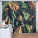 8ftx8ft Green/Gold Tropical Jungle Safari Leaf Print Vinyl Backdrop