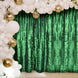 8ftx8ft Green 3D Leaf Petal Taffeta Fabric Event Curtain Drapery