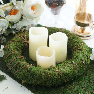 Enhance Your Décor with Green Natural Preserved Moss Wreaths