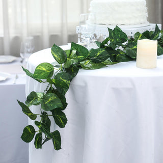 Add a Touch of Natural Elegance with the Green UV Protected Artificial Silk Ivy Leaf Garland Vine