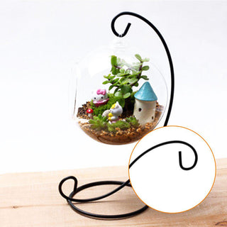 Stylish and Functional Black Metal Decor for Your Terrariums