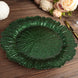 6 Pack 13inch Hunter Emerald Green Round Reef Acrylic Plastic Charger Plates, Dinner Charger Plates