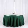 120Inch Hunter Emerald Green Polyester Round Tablecloth
