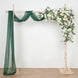 18ft Hunter Emerald Green Sheer Organza Wedding Arch Drapery Fabric, Window Scarf Valance
