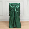 Hunter Emerald Green Universal Satin Chair Cover