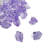 300 Pack | Lavender Lilac Large Acrylic Ice Bead Vase Fillers, DIY Craft Crystals#whtbkgd