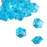 300 Pack | Turquoise Large Acrylic Ice Bead Vase Fillers, DIY Craft Crystals#whtbkgd