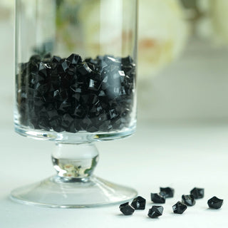 Enhance Your DIY Crafts with Black Mini Acrylic Ice Bead Vase Fillers