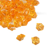 400 Pack | Orange Mini Acrylic Ice Bead Vase Fillers, DIY Craft Crystals#whtbkgd