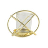 3 Pack | 3inch Gold Metal Geometric Flower Bud Vase Votive Candle Holder Set#whtbkgd
