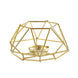 Set of 2 | Gold Metal Hexagon Candle Holder Set, Geometric Table Centerpiece#whtbkgd