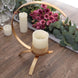 13inch Gold Moon Shaped Metal Pillar Candle Holder Stand