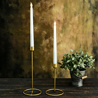 Add a Touch of Glamour with Gold Metal Candle Holders