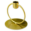3 Pack | Gold Metal Ring Frame Taper Candle Holder Stands, Geometric Table Centerpieces#whtbkgd