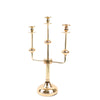 20inch Gold Metal 3-Arm Taper Candle Stick Candelabra, Candle Holder Stand Centerpiece#whtbkgd