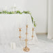 20inch Gold Metal 3-Arm Taper Candle Stick Candelabra, Candle Holder Stand Wedding Centerpiece