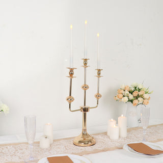 Add Sophistication and Style to Your Decor with a Gold Metal Candelabra