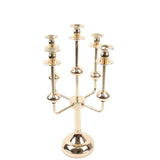 20inch Gold Metal 5-Arm Taper Candle Stick Candelabra, Candle Holder Stand Centerpiece#whtbkgd