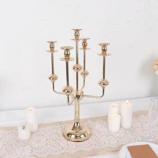 Elevate Your Decor with a Gold Metal Wedding Centerpiece