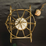 11Inch Gold Wrought Iron Cinderella Carriage Candle Holder or Card Display