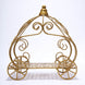 11inch Gold Wrought Iron Cinderella Pumpkin Carriage Table Centerpiece