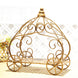 11inch Gold Wrought Iron Cinderella Pumpkin Carriage Table Centerpiece