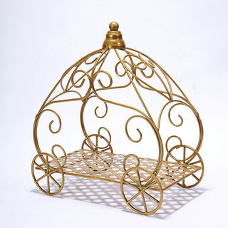 Glamorous Gold Wrought Iron Cinderella Pumpkin Carriage