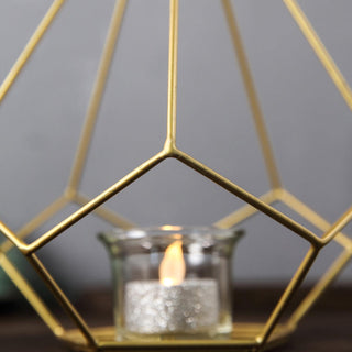Versatile and Stylish Open Frame Geometric Candle Holders